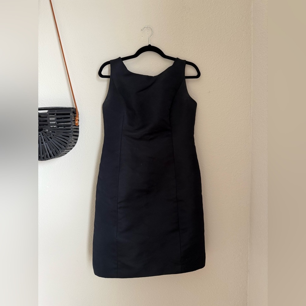 Brooks Brothers Navy Blue Sleeveless Midi Dress, Size 8